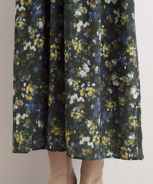 grove / グローブ ロング・マキシ丈ワンピース | カスリフラワーティアードワンピース | 詳細17