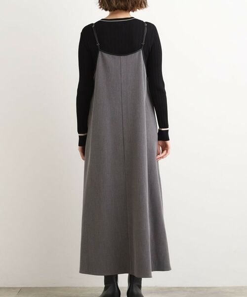 grove / グローブ ワンピース | 【体型カバー/レイヤード】へリンボンキャミワンピース | 詳細13