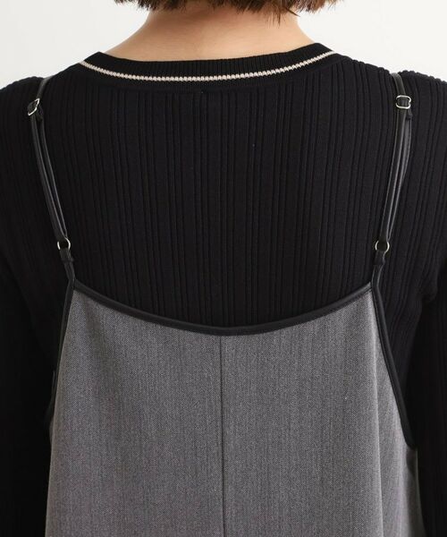 grove / グローブ ワンピース | 【体型カバー/レイヤード】へリンボンキャミワンピース | 詳細15