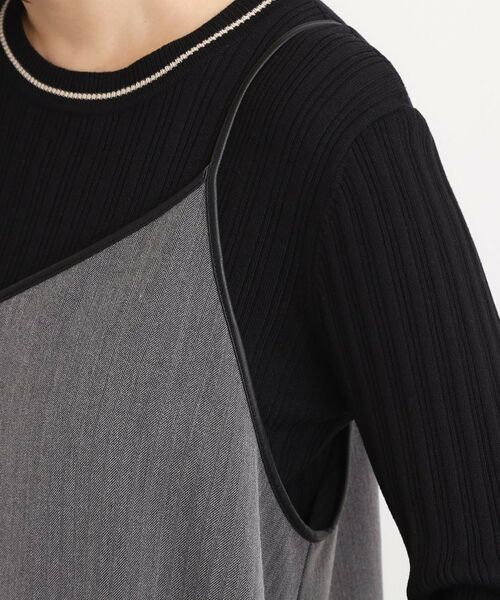 grove / グローブ ワンピース | 【体型カバー/レイヤード】へリンボンキャミワンピース | 詳細16