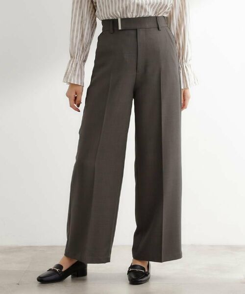 grove / グローブ パンツ | 【カセット服】洗えるストレートワイドパンツ | 詳細3