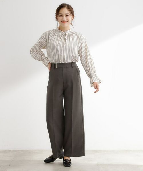 grove / グローブ パンツ | 【カセット服】洗えるストレートワイドパンツ | 詳細5