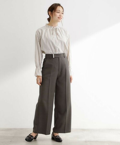 grove / グローブ パンツ | 【カセット服】洗えるストレートワイドパンツ | 詳細6