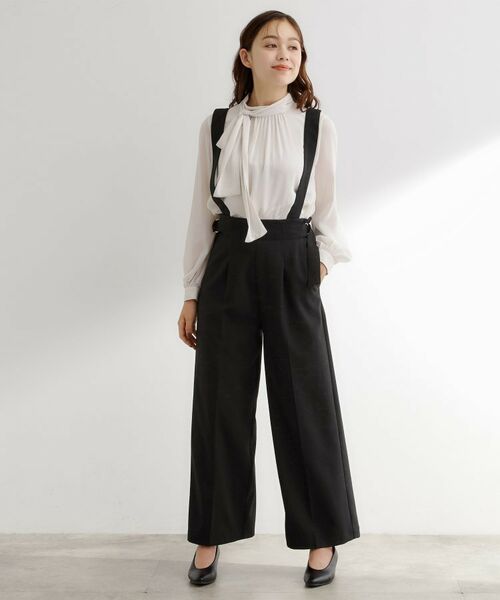 grove / グローブ パンツ | サス付きセンタープレスワイドパンツ | 詳細11