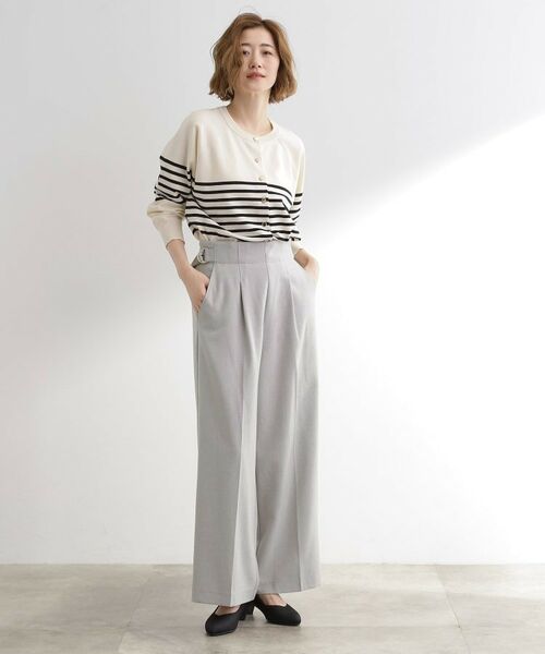 grove / グローブ パンツ | サス付きセンタープレスワイドパンツ | 詳細3