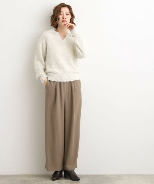 grove / グローブ パンツ | きれい見えとリラックス感を両立。秋の大人カジュアルに効くイージーパンツ | 詳細10