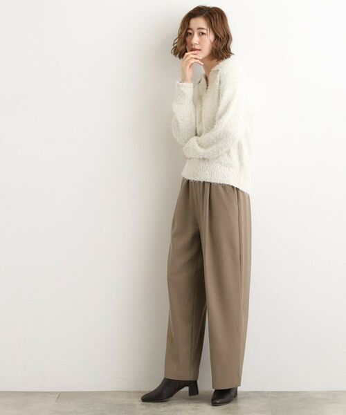grove / グローブ パンツ | きれい見えとリラックス感を両立。秋の大人カジュアルに効くイージーパンツ | 詳細11