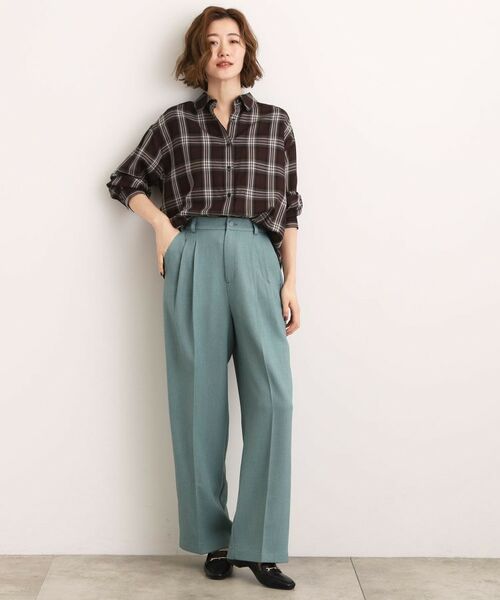grove / グローブ パンツ | 【石川梨華さん着用】ツータックワイドパンツ | 詳細10