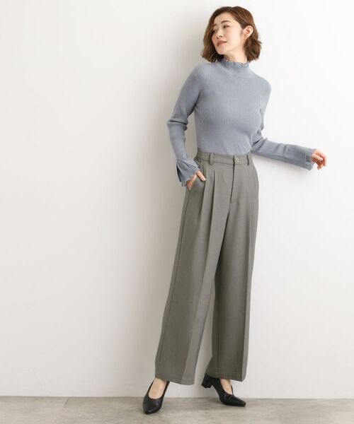 grove / グローブ パンツ | 【石川梨華さん着用】ツータックワイドパンツ | 詳細3