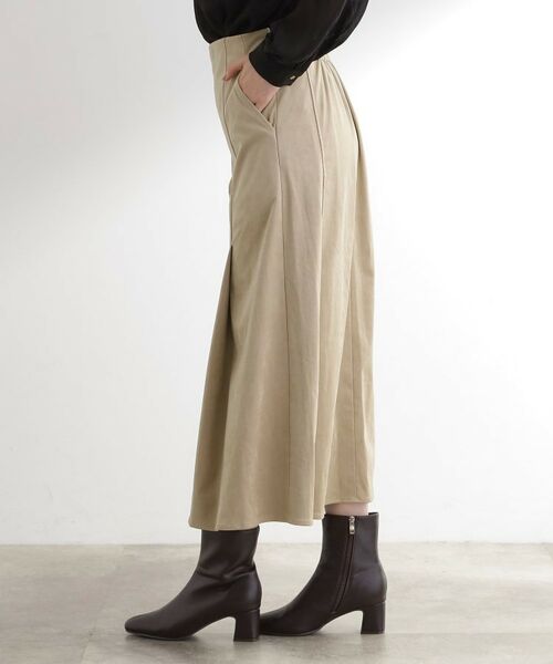 grove / グローブ ロング・マキシ丈スカート | しっとりスエードで描くやわらかなマーメイドスカート | 詳細15