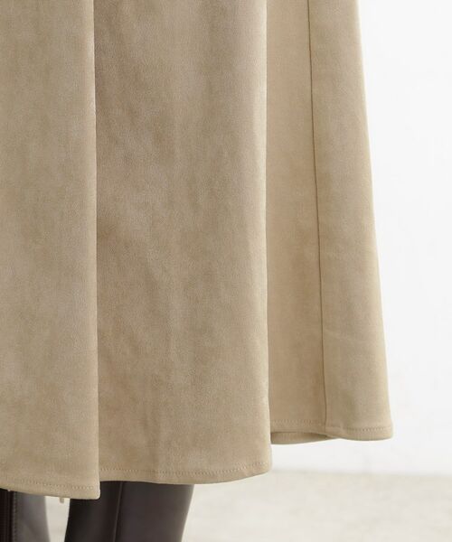 grove / グローブ ロング・マキシ丈スカート | しっとりスエードで描くやわらかなマーメイドスカート | 詳細21