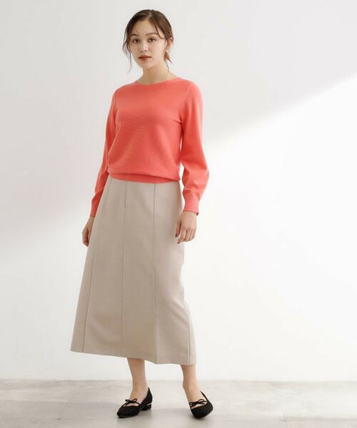 grove / グローブ ロング・マキシ丈スカート | 【カセット服】洗えるストレートシルエットスカート | 詳細7