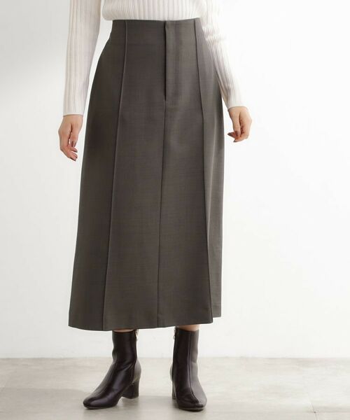 grove/グローブ 【カセット服】洗えるストレートシルエットスカート ブラウン(044) 02(M) grove/グローブ 【カセット服】洗えるストレートシルエットスカート ブラウン(044) 02(M)