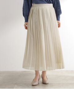 grove / グローブ ロング・マキシ丈スカート | 【洗える】ひらりとゆれる　上品プリーツスカート