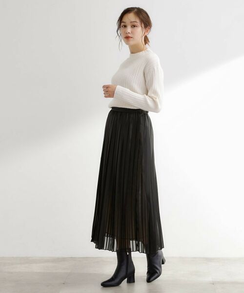 grove / グローブ ロング・マキシ丈スカート | 【洗える】ひらりとゆれる　上品プリーツスカート | 詳細10