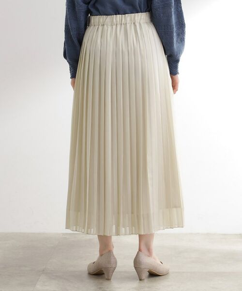 grove / グローブ ロング・マキシ丈スカート | 【洗える】ひらりとゆれる　上品プリーツスカート | 詳細15