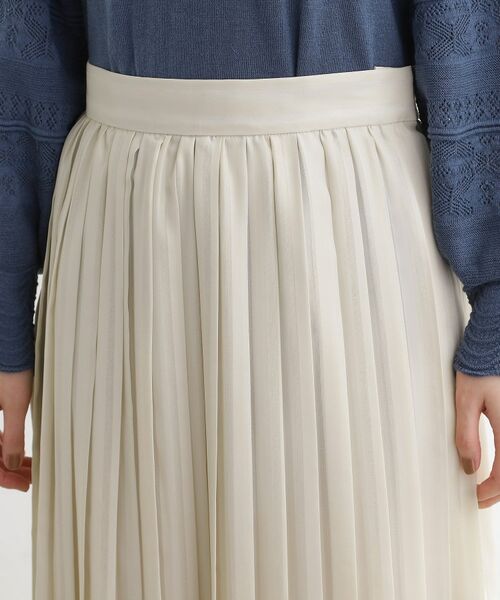 grove / グローブ ロング・マキシ丈スカート | 【洗える】ひらりとゆれる　上品プリーツスカート | 詳細16