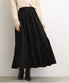 grove / グローブ ロング・マキシ丈スカート | 【石川梨花さん着用】スエードライク マキシティアードスカート