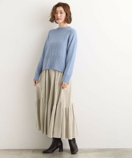 grove / グローブ ロング・マキシ丈スカート | 【石川梨花さん着用】スエードライク マキシティアードスカート | 詳細12