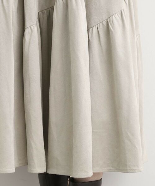 grove / グローブ ロング・マキシ丈スカート | 【石川梨花さん着用】スエードライク マキシティアードスカート | 詳細19