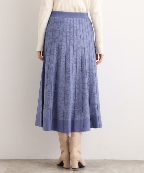 grove / グローブ ロング・マキシ丈スカート | 【石川梨華さん着用】レース柄ジャカードプリーツ風ニットスカート【SET UP対応】 | 詳細15