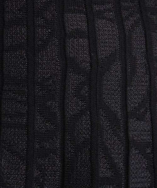 grove / グローブ ロング・マキシ丈スカート | 【石川梨華さん着用】レース柄ジャカードプリーツ風ニットスカート【SET UP対応】 | 詳細8