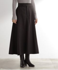 grove / グローブ ロング・マキシ丈スカート | へリンボンツイードフレアマキシスカート