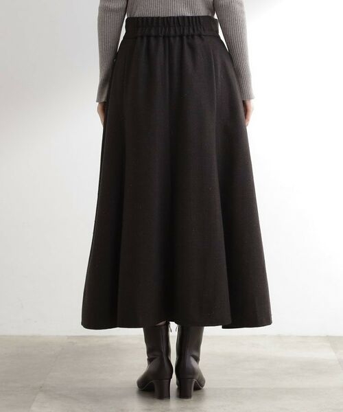 grove / グローブ ロング・マキシ丈スカート | へリンボンツイードフレアマキシスカート | 詳細14