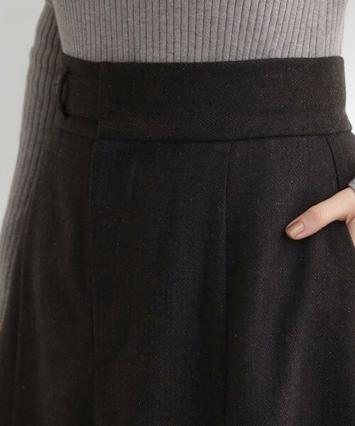 grove / グローブ ロング・マキシ丈スカート | へリンボンツイードフレアマキシスカート | 詳細15