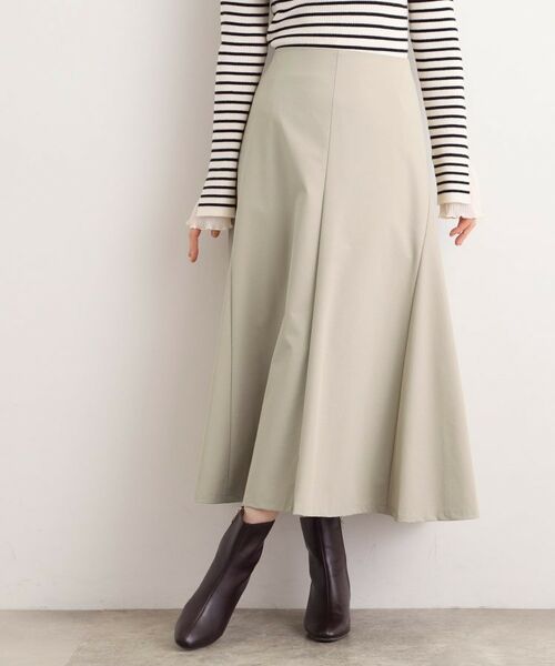 grove / グローブ ロング・マキシ丈スカート | もっちりナイロンストレッチトラペーズスカート | 詳細10