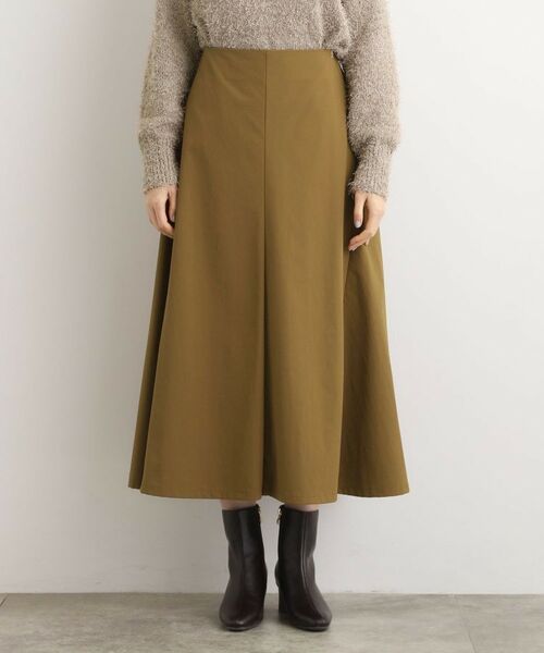 grove / グローブ ロング・マキシ丈スカート | もっちりナイロンストレッチトラペーズスカート | 詳細14