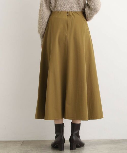 grove / グローブ ロング・マキシ丈スカート | もっちりナイロンストレッチトラペーズスカート | 詳細16