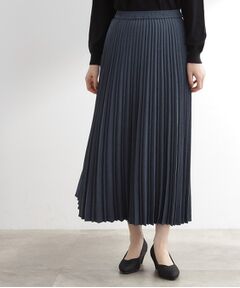 grove / グローブ ロング・マキシ丈スカート | 【石川梨華さん着用】すっきり見えて、やさしく揺れる。大人のスエードライクプリーツスカート