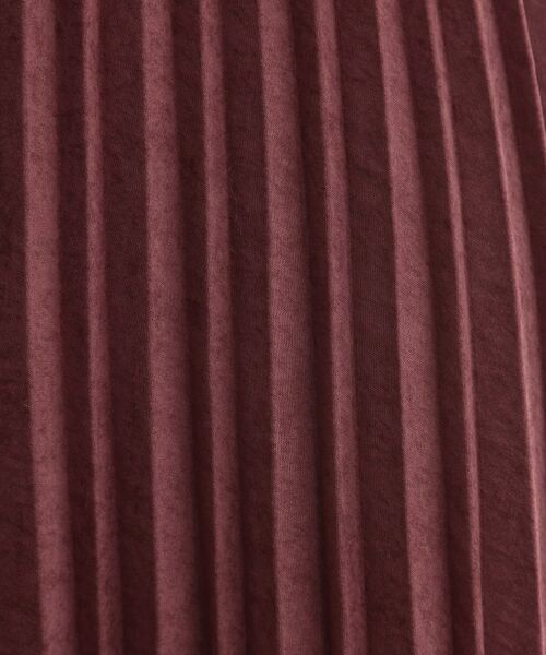 grove / グローブ ロング・マキシ丈スカート | 【石川梨華さん着用】すっきり見えて、やさしく揺れる。大人のスエードライクプリーツスカート | 詳細13