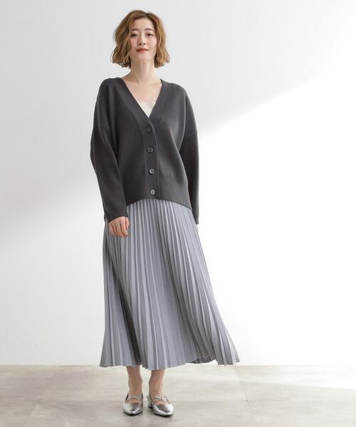grove / グローブ ロング・マキシ丈スカート | 【石川梨華さん着用】すっきり見えて、やさしく揺れる。大人のスエードライクプリーツスカート | 詳細16