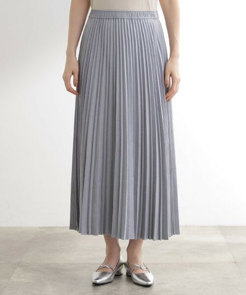 grove / グローブ ロング・マキシ丈スカート | 【石川梨華さん着用】すっきり見えて、やさしく揺れる。大人のスエードライクプリーツスカート | 詳細29