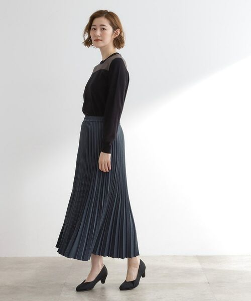 grove / グローブ ロング・マキシ丈スカート | 【石川梨華さん着用】すっきり見えて、やさしく揺れる。大人のスエードライクプリーツスカート | 詳細7