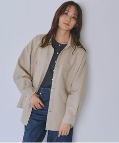 grove / グローブ シャツ・ブラウス | 【カセット服/選べる着丈】洗濯機で洗えるオーバーシャツ