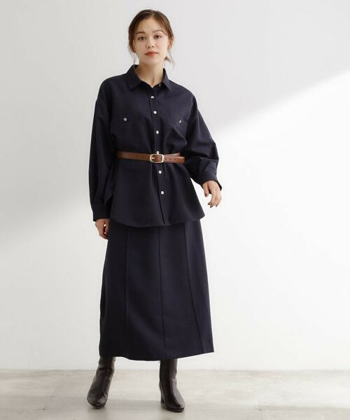 grove / グローブ シャツ・ブラウス | 【カセット服/選べる着丈】洗濯機で洗えるオーバーシャツ | 詳細16