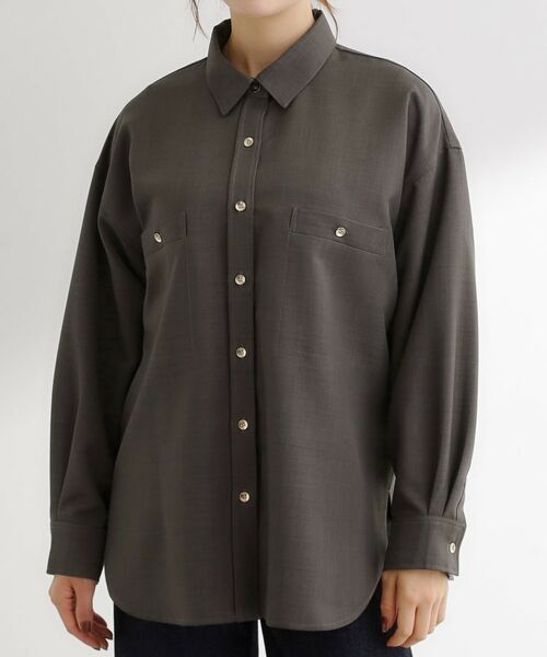 grove / グローブ シャツ・ブラウス | 【カセット服/選べる着丈】洗濯機で洗えるオーバーシャツ | 詳細18