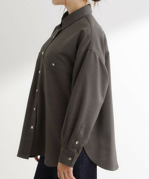 grove / グローブ シャツ・ブラウス | 【カセット服/選べる着丈】洗濯機で洗えるオーバーシャツ | 詳細19