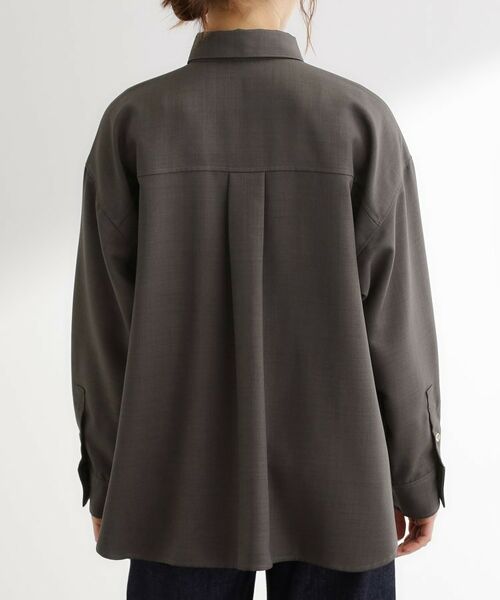 grove / グローブ シャツ・ブラウス | 【カセット服/選べる着丈】洗濯機で洗えるオーバーシャツ | 詳細20