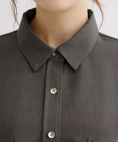 grove / グローブ シャツ・ブラウス | 【カセット服/選べる着丈】洗濯機で洗えるオーバーシャツ | 詳細21
