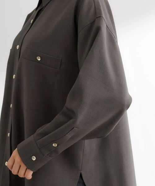 grove / グローブ シャツ・ブラウス | 【カセット服/選べる着丈】洗濯機で洗えるオーバーシャツ | 詳細22