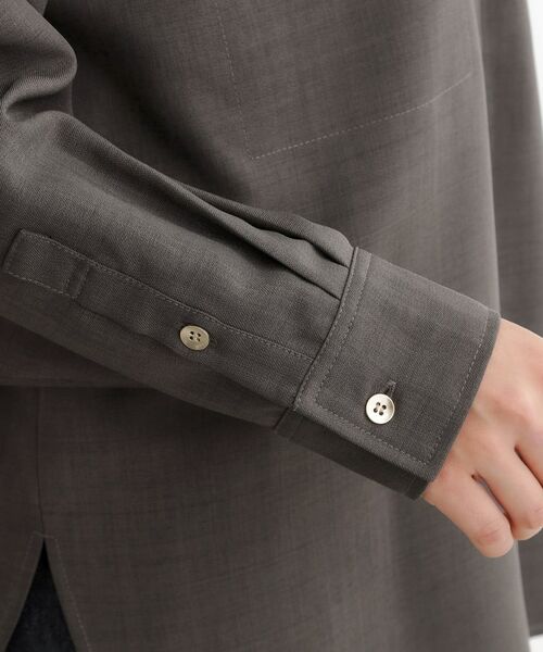 grove / グローブ シャツ・ブラウス | 【カセット服/選べる着丈】洗濯機で洗えるオーバーシャツ | 詳細23