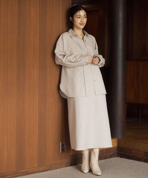 grove / グローブ シャツ・ブラウス | 【カセット服/選べる着丈】洗濯機で洗えるオーバーシャツ | 詳細7