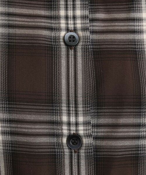 grove / グローブ シャツ・ブラウス | 今の季節にちょうどいい　オンブレーチェックシャツ | 詳細10