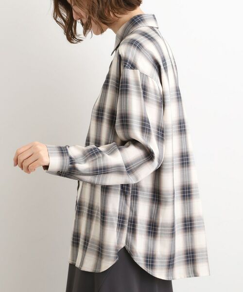 grove / グローブ シャツ・ブラウス | 今の季節にちょうどいい　オンブレーチェックシャツ | 詳細12