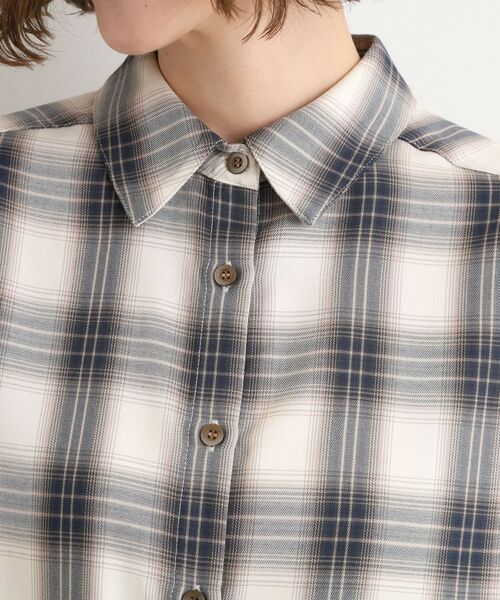 grove / グローブ シャツ・ブラウス | 今の季節にちょうどいい　オンブレーチェックシャツ | 詳細14