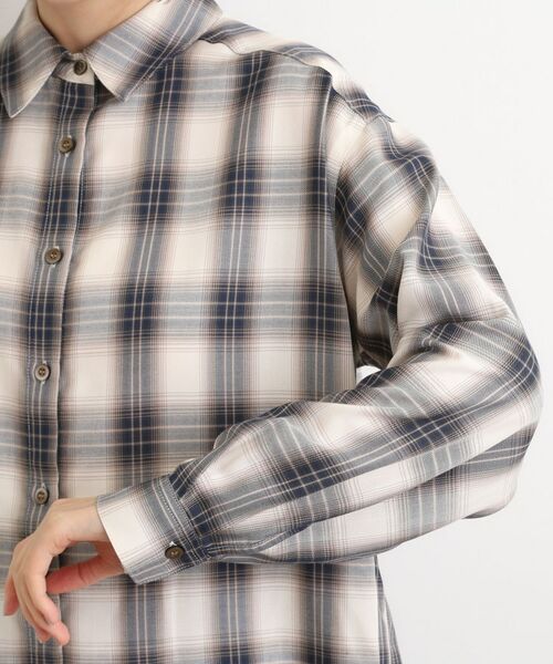 grove / グローブ シャツ・ブラウス | 今の季節にちょうどいい　オンブレーチェックシャツ | 詳細15